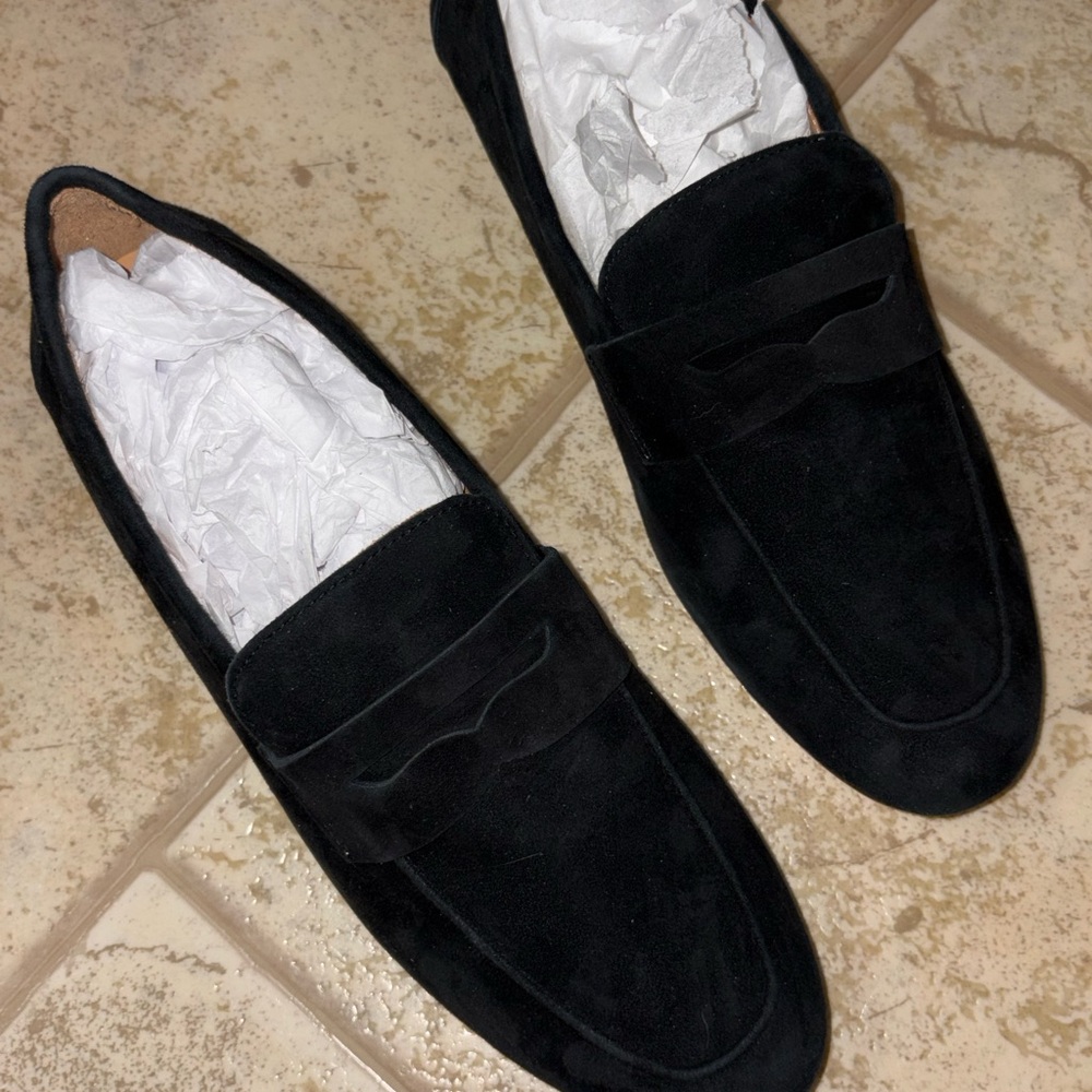 Quince Italian Suede Penny Loafer - Picture 5 of 9